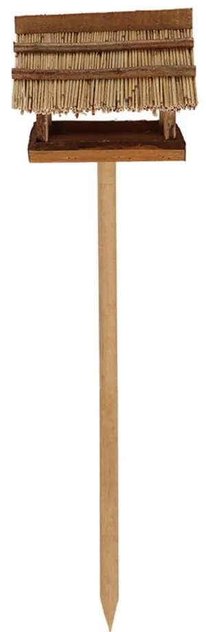 Mangiatoia per uccelli in legno di abete e giunco Sweetie - Esschert Design