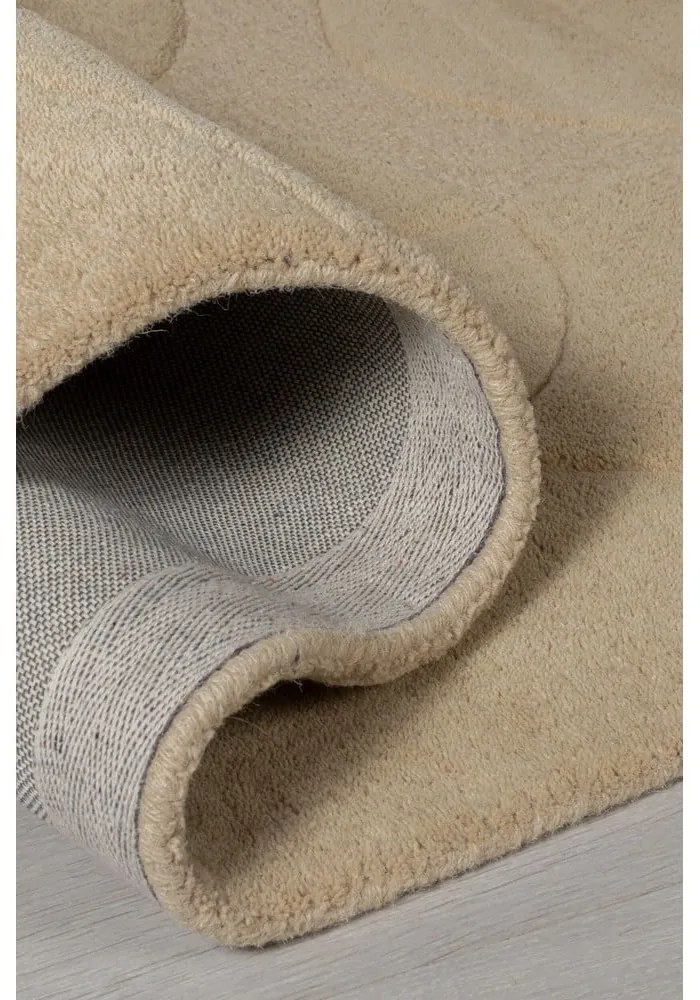 Tappeto rotondo in lana beige ø 160 cm Gigi - Flair Rugs