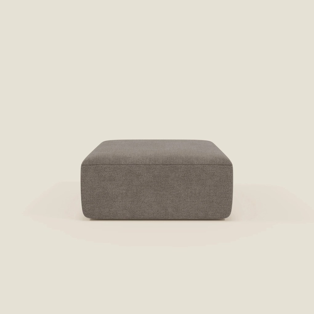 BonBon pouf divano modulare in 2 dimensioni in tessuto smacchiabile T23 talpa