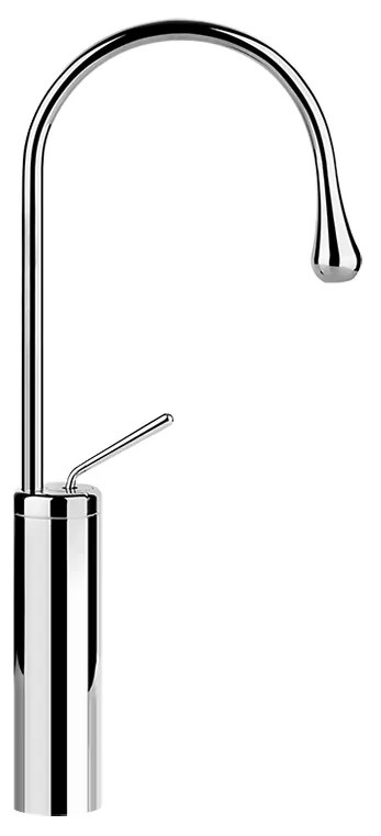 Miscelatore lavabo alto bocca corta senza scarico cromo goccia 33809 Gessi