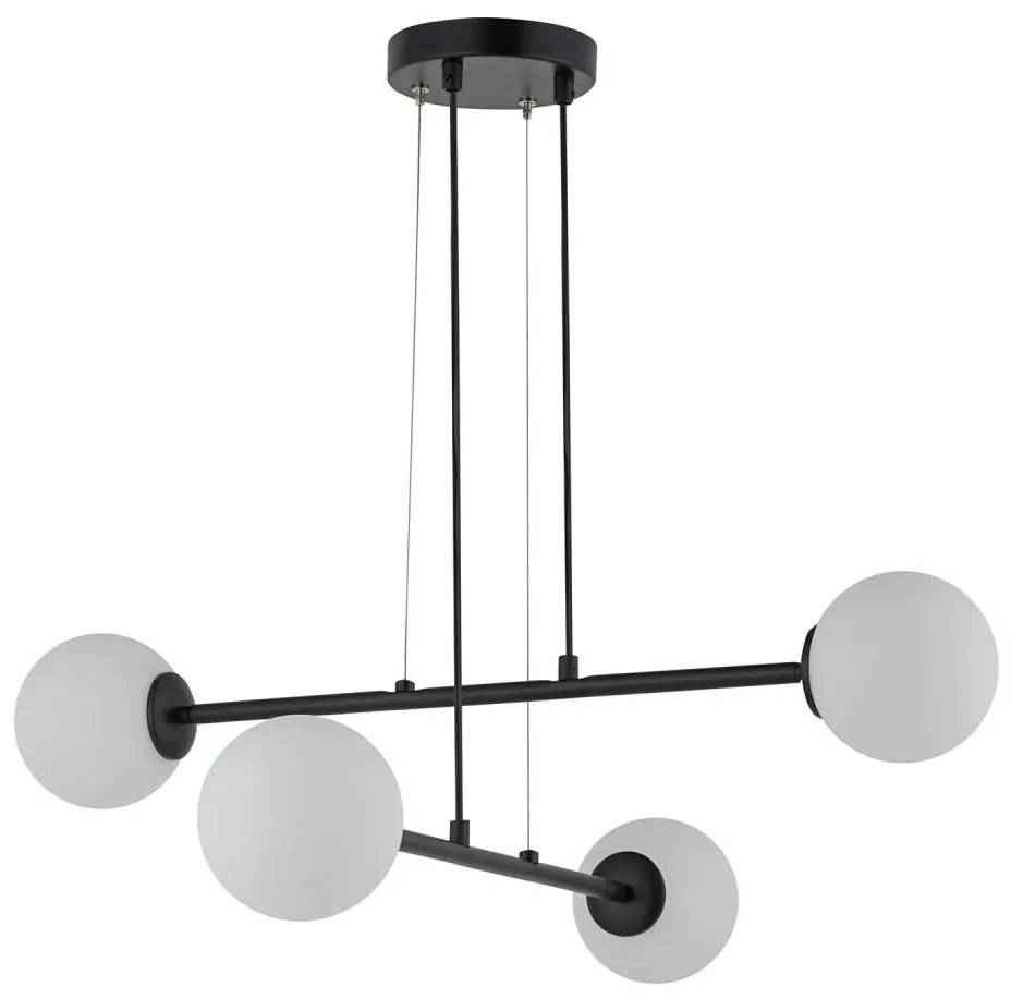 Lampadario a sospensione con filo BALANS 4xG9/12W/230V nero