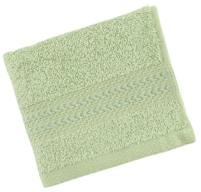 Asciugamano verde in puro cotone, 30 x 50 cm - Foutastic