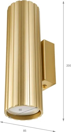 Brilagi - Lampada da parete CRISPINA 2xGU10/10W/230V 20 cm dorata