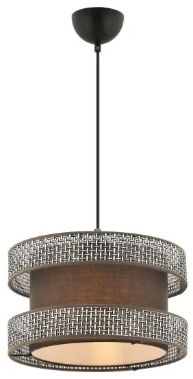 Lampadario a cavo HALO 1xE27/60W/230V marrone/grigio