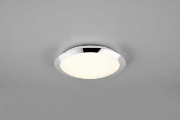 Plafoniera umberto led  ip44 d.29cm bordo cromo 680310106