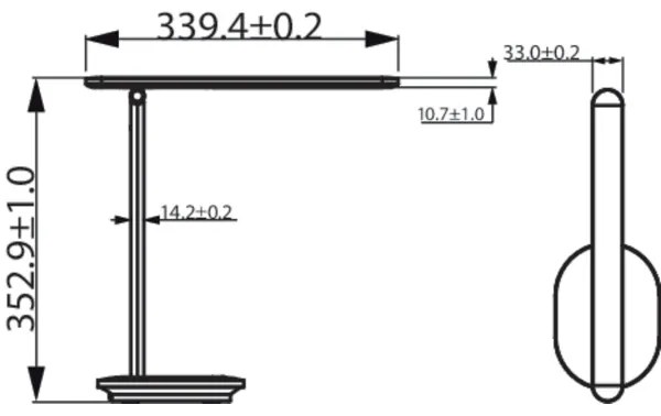 Philips - Lampada da tavolo Touch a LED IVORY LED/5W/5V 2700/3600/5000K CRI 90