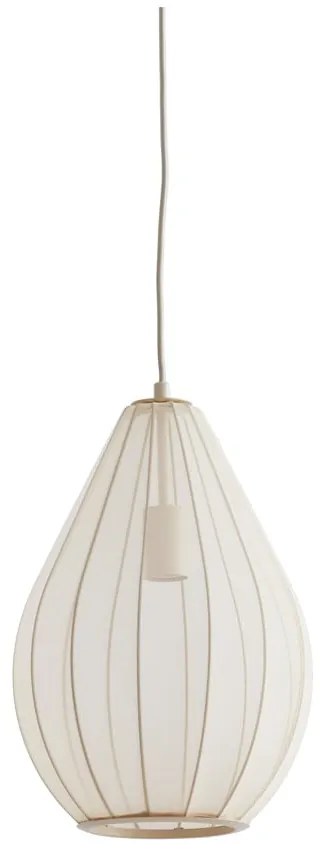 Lampadario beige con paralume in vetro ø 28 cm Itela - Light &amp; Living