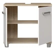 Mobile bagno VENOM bianco/rovere sonoma