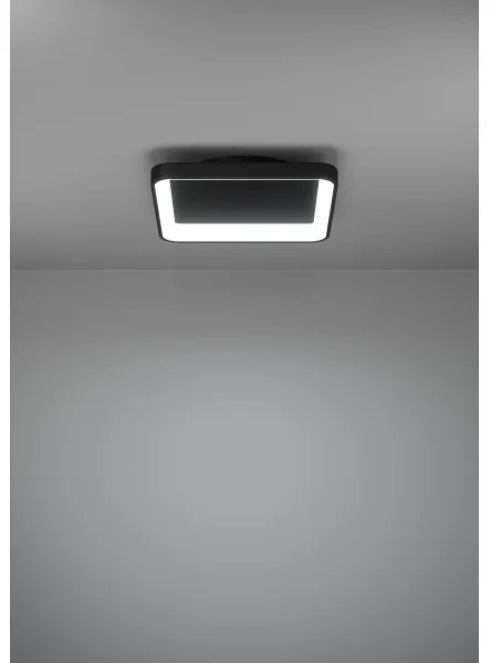 Eglo 901252 - Plafoniera LED dimmerabile LORETELLO LED/12W/230V nero + +TC