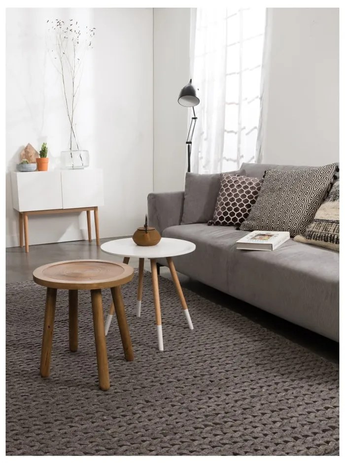 Tavolino in legno di mango Dendron, ⌀ 43 cm - Zuiver