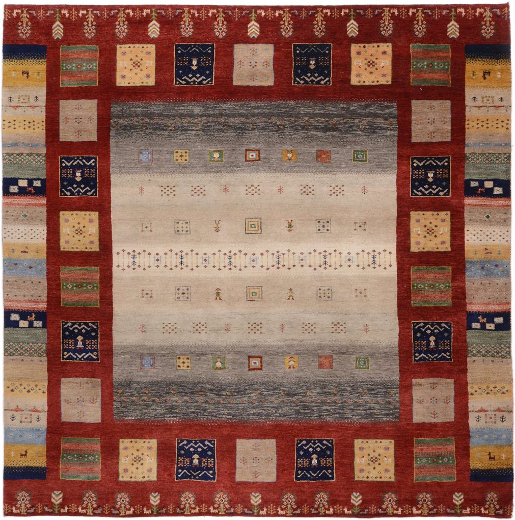 Rizbaft Tappeto orientale 200x200 (Indian) Annodato A Mano