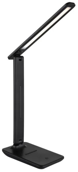 Globo 58439SA - Lampada da tavolo LED ricaricabile BRIGHTON con dimmer a sfioramento LED/4W/5V 1800 mAh nera