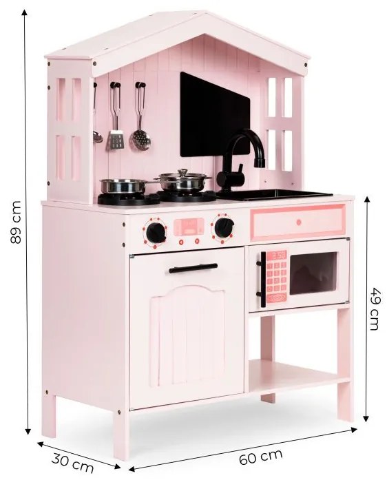 Cucina per bambini in legno di qualità + accessori