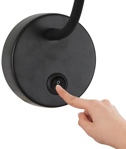 Brilagi -LED Lampada da parete flessibile dimmerabile MAYA 1xG9/4W/230V nero/oro