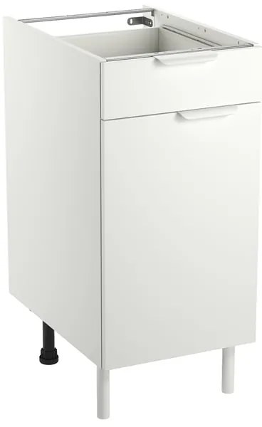 Base Eleki B40 con cassetto bianco L 40 x H 87.1 x P 58 cm