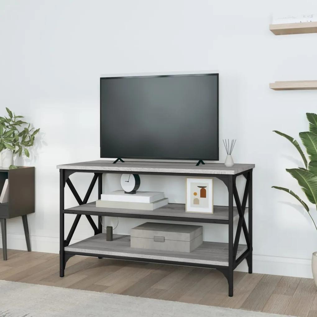 Mobile porta tv grigio sonoma 80x40x50 cm in legno multistrato