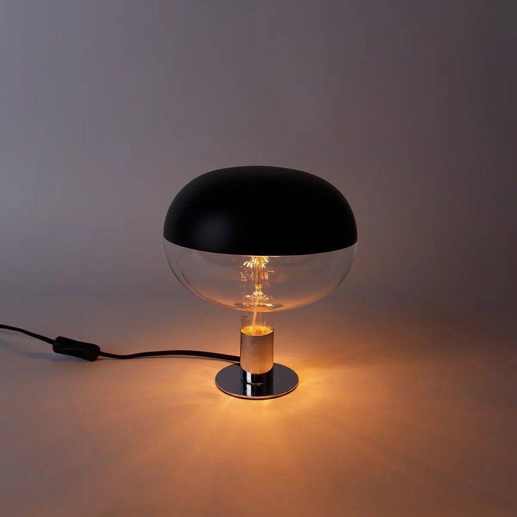 Lampadina LED E27 dimmerabile a specchio nero 6W 360lm 1800K