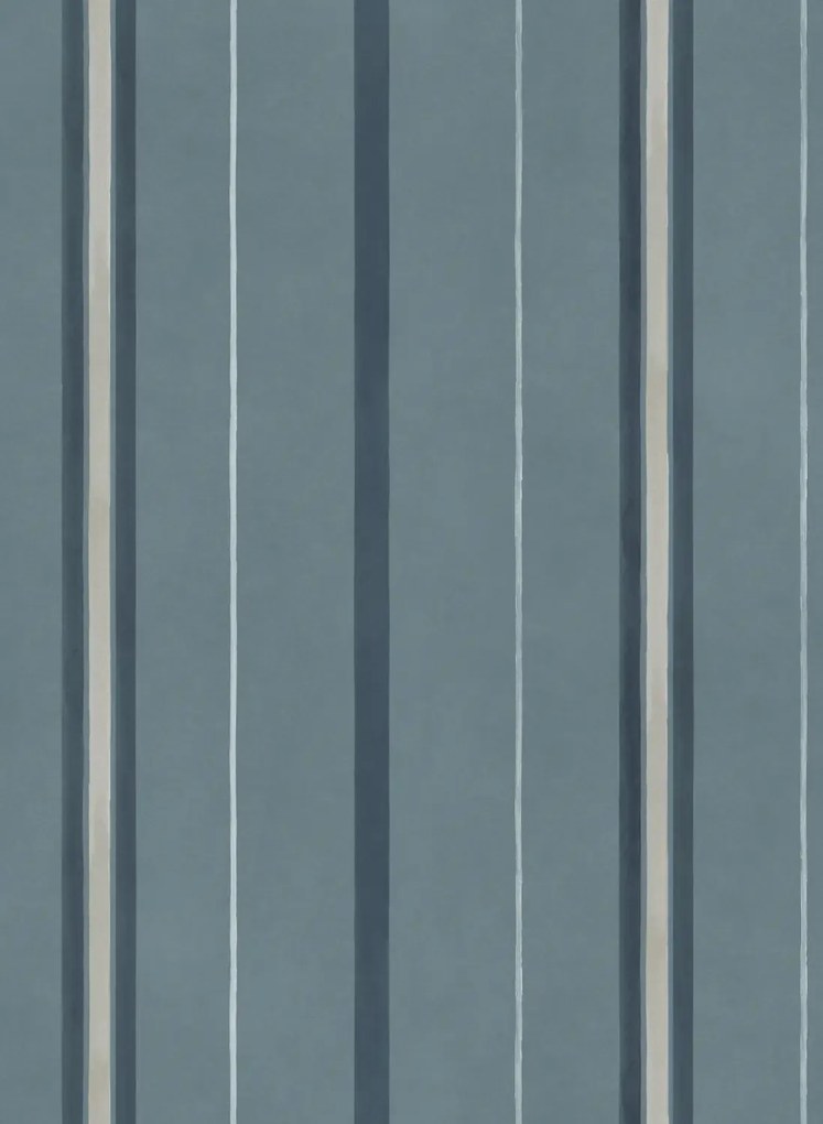 Coordonne Carta da parati Rolling Stripes - Sapphire