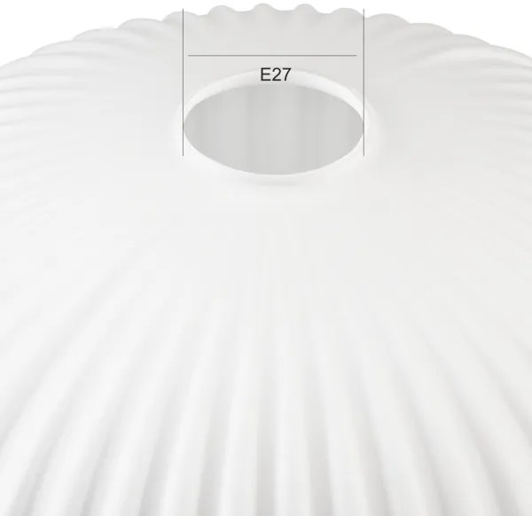 Vetro di ricambio per lampadario HARMA E27 17x30 cm bianco
