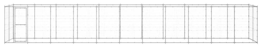 Gabbia Per Cani Da Esterno İn Acciaio Zincato 26,62m² /