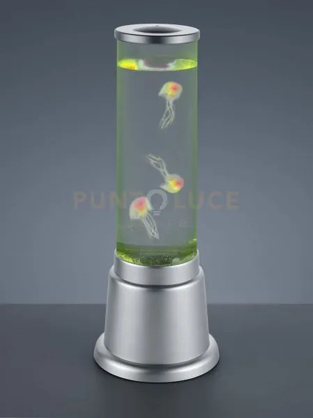 Jelly lampada tavolo led 6w · 1x 5lm, rgb cilindro con gioco d'acqu...