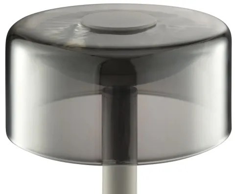 Brilliant - Lampada da tavolo a sfioramento ricaricabile con dimmer RAZOR LED/2,5W/5V 2700K IP44 grigia