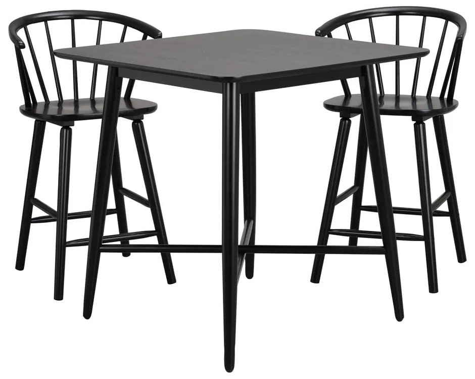 Tavolo da bar nero Lotta - Rowico