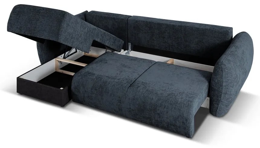Divano angolare blu scuro (angolo sinistro) Matera - Cosmopolitan Design