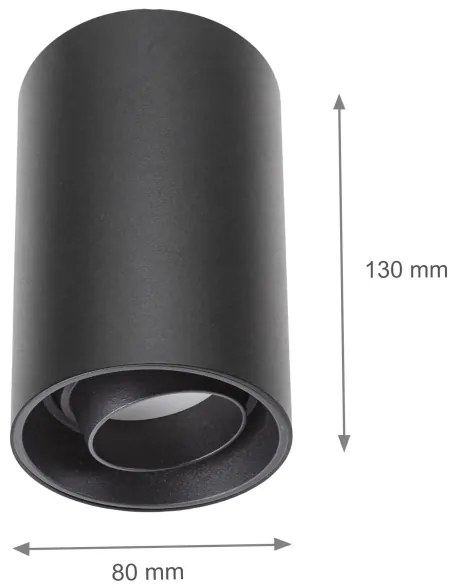 Faretto CHLOE 1xGU10/50W/230V nero