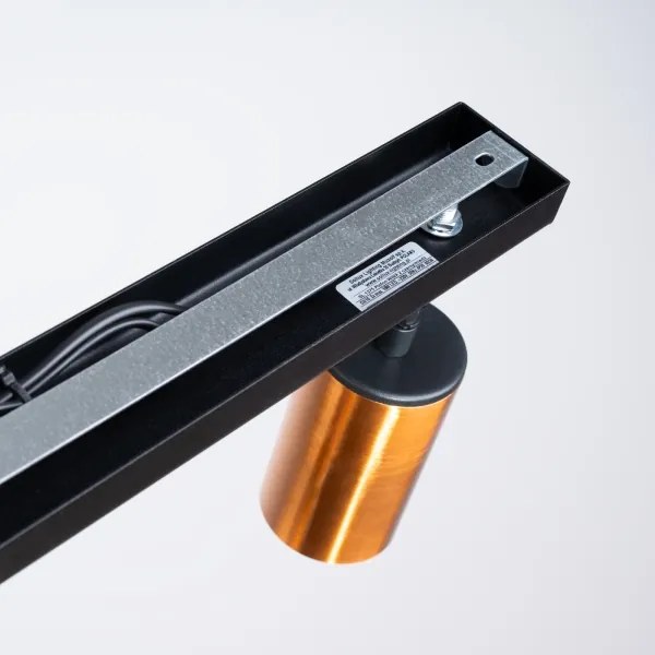 Sollux SL.1375 - Faretto WINX 2xGU10/10W/230V nero/rame