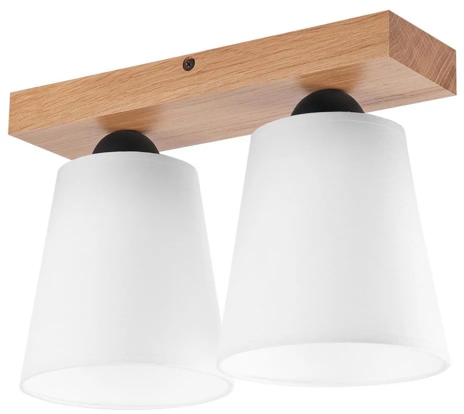 Lampadario a plafone LULA 2xE27/60W/230V quercia