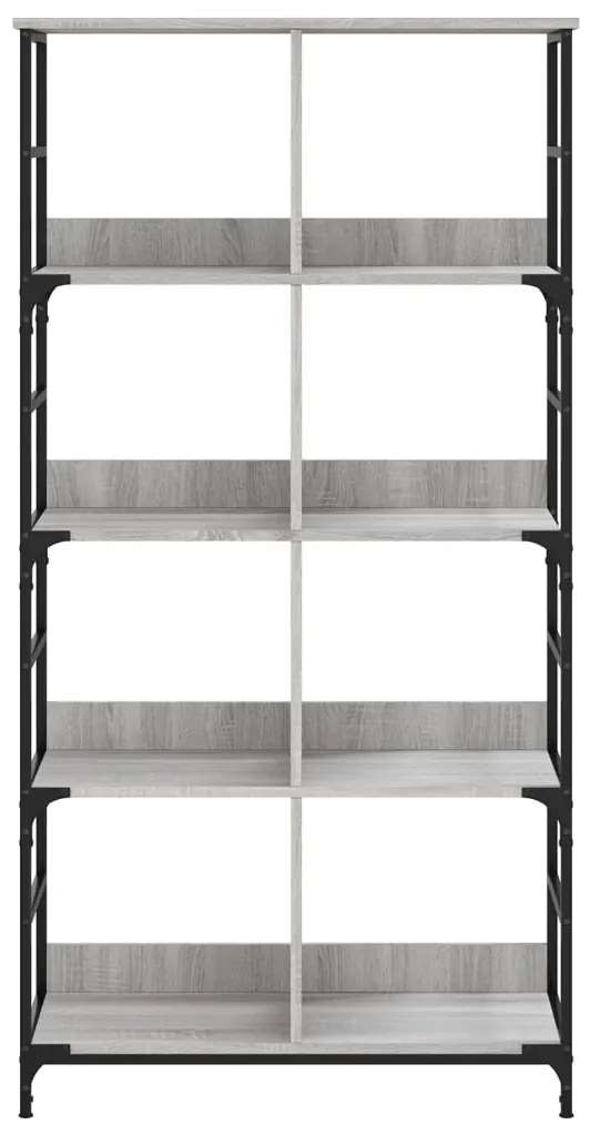 Libreria grigio sonoma 78,5x33x153 cm in legno multistrato