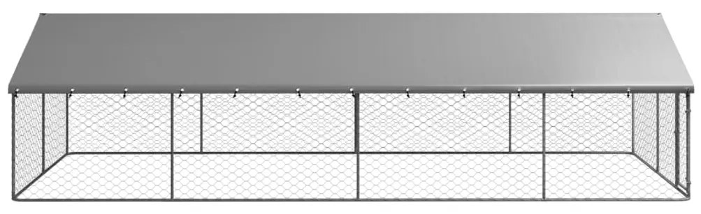 Gabbia per cani da esterno con tetto 600x300x150 cm