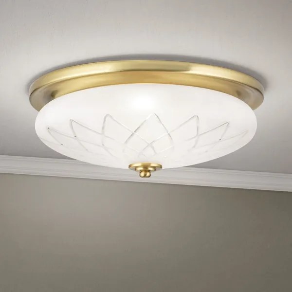 Orion DL 7-791/37 - Plafoniera PORTO 2xE27/40W/230V diametro 37 cm oro