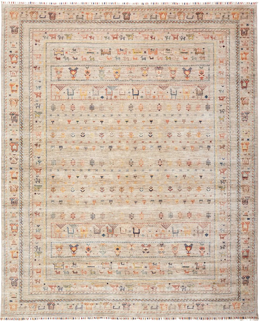 Samarkand Tappeto 300x250 Grigio (Pakistan) Annodato A Mano