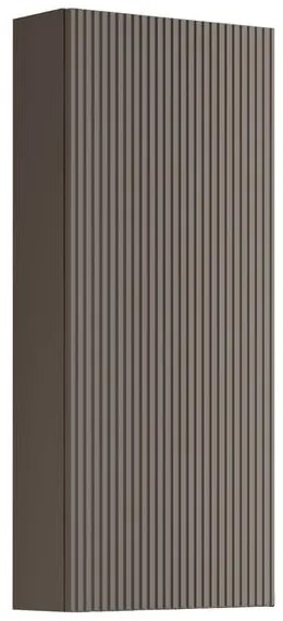 Pensile bagno Opera laccato opaco carbone, 1 anta apertura da sinistra P 17 x L 30 x H 80 cm