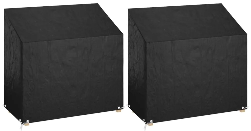 Copri Panche Giardino 2pz 8occhielli 130x70x70/88cm Polietilene /