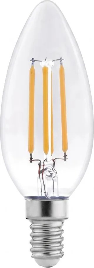 Lampadina LED a filamento C37 E14/6W/230V 4000K