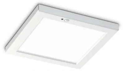 Lampada da soffitto aura pl square 3000k bianco sensor