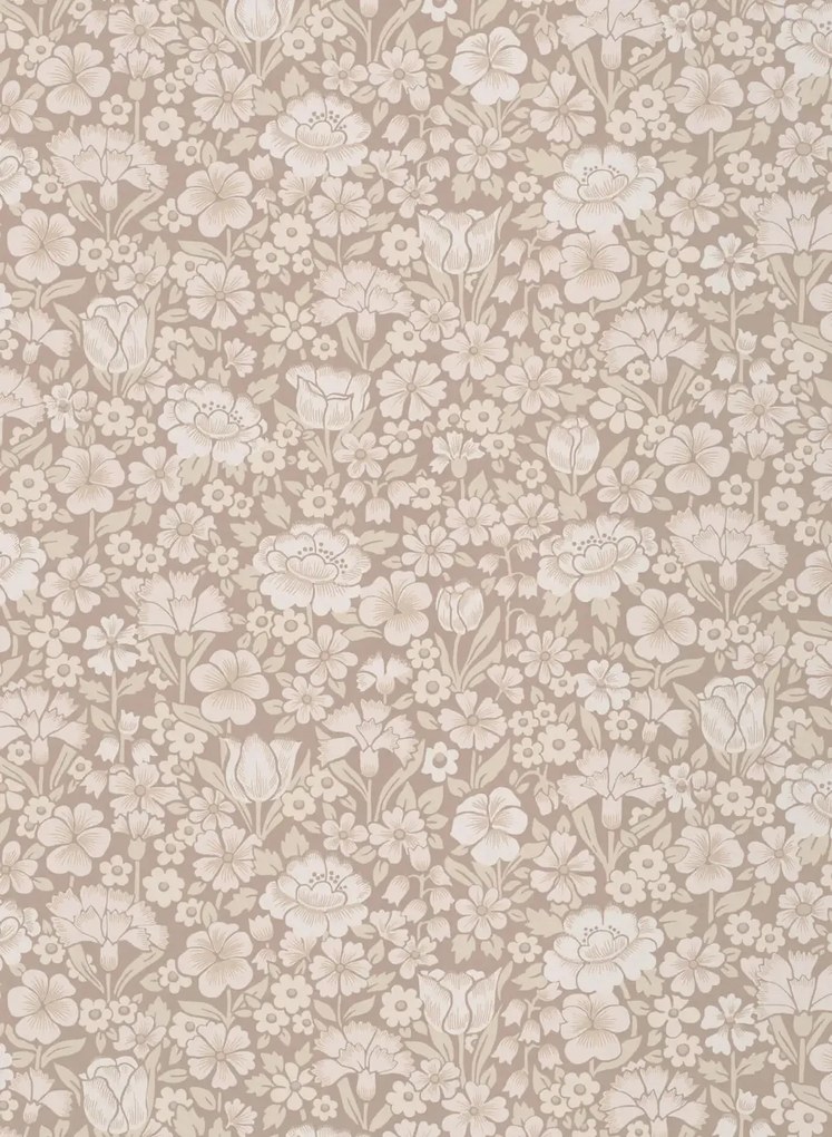 Little Greene Carta da parati Spring Flowers - Portland Stone