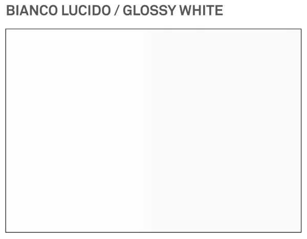 Colonna multiuso CRYSTAL bianco con specchi