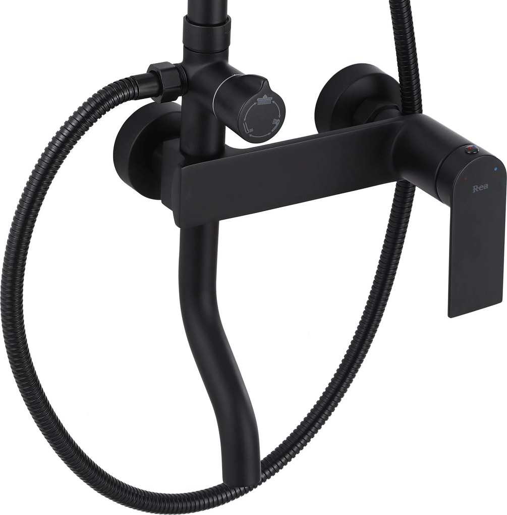 Set doccia REA STORM BLACK MATT