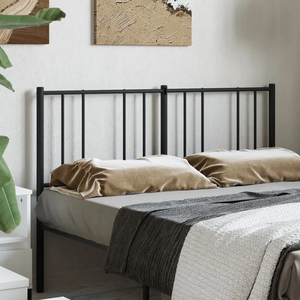 Testiera İn Metallo Nero 135 Cm /