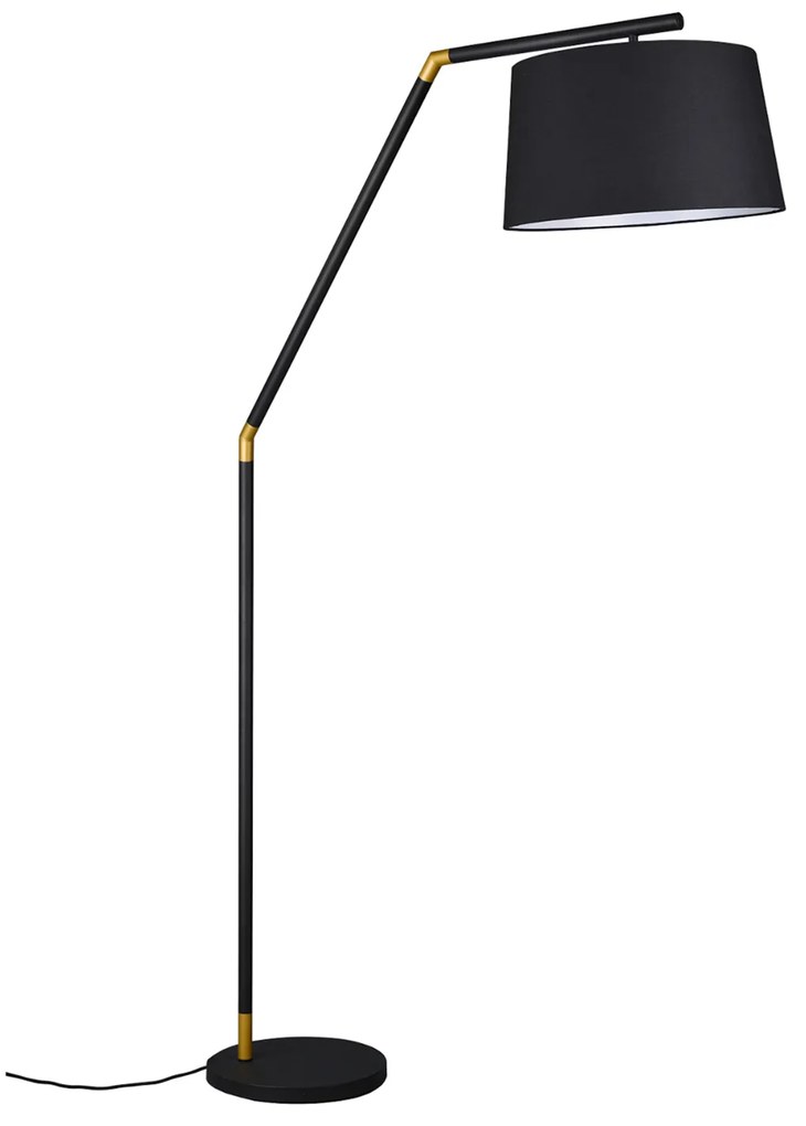 Lampada da terra paralume nero 175 cm Tracy Trio