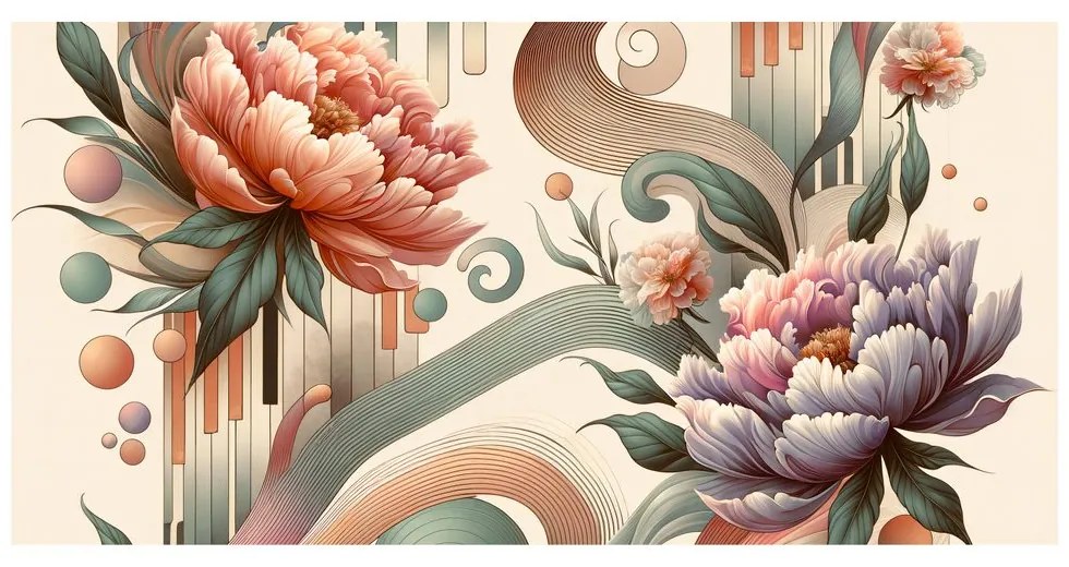 Quadro su tela – Fiori rosa e viola