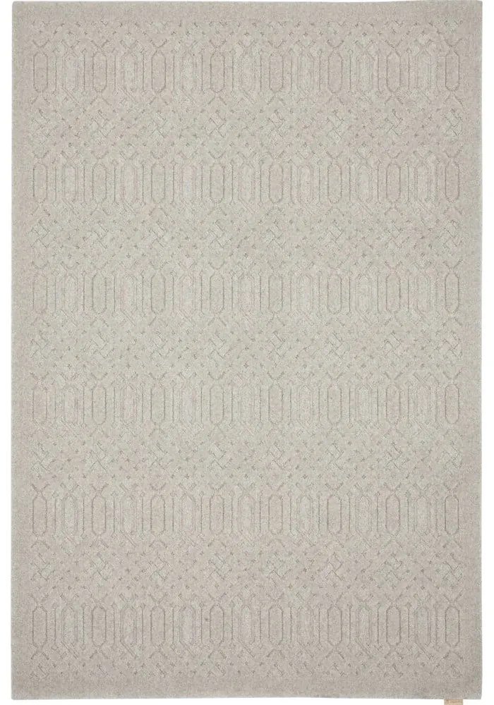 Tappeto in lana grigio chiaro 160x230 cm Dive - Agnella