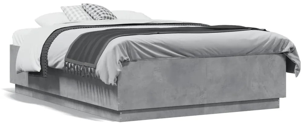 Giroletto Luci Led Grigio Cemento 120x190 Cm Legno Multistrato /