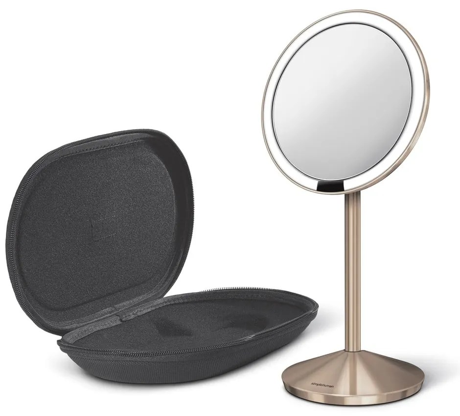 Specchio per make-up con illuminazione/con ingrandimento (10x) ø 12 cm Travel – simplehuman