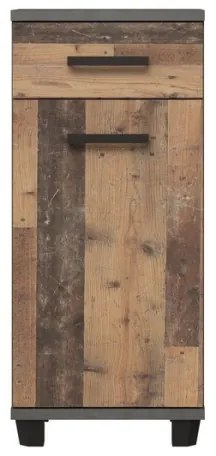 Mobile da bagno VENOM antracite/marrone