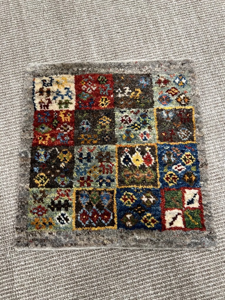 Gabbeh Tappeto persiano 40 x 40 (Iran) Annodato A Mano